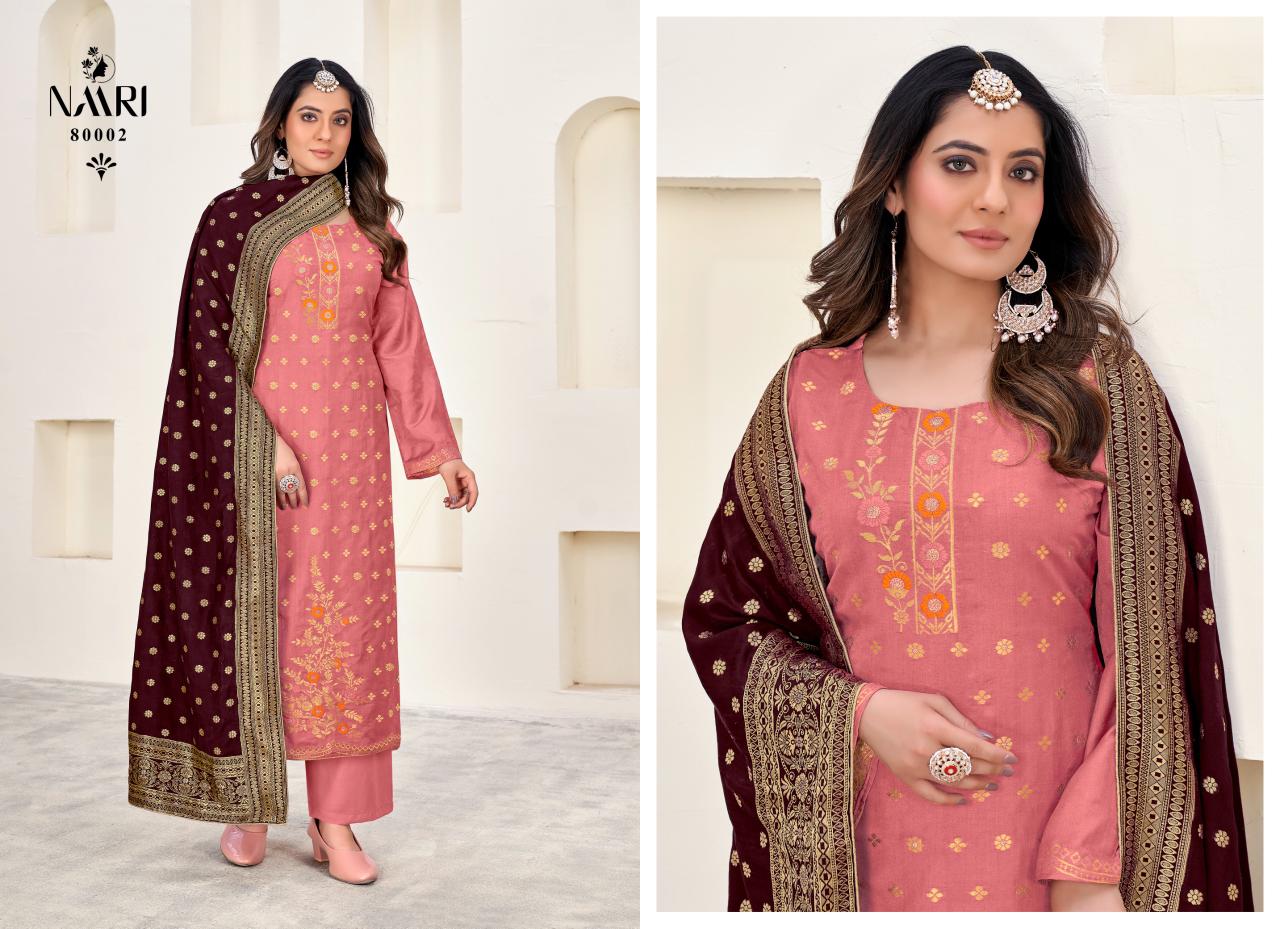 Merce Benz By Naari Muslin Jacquard Designer Salwar Suits Wholesale Clothing Suppliers In India
